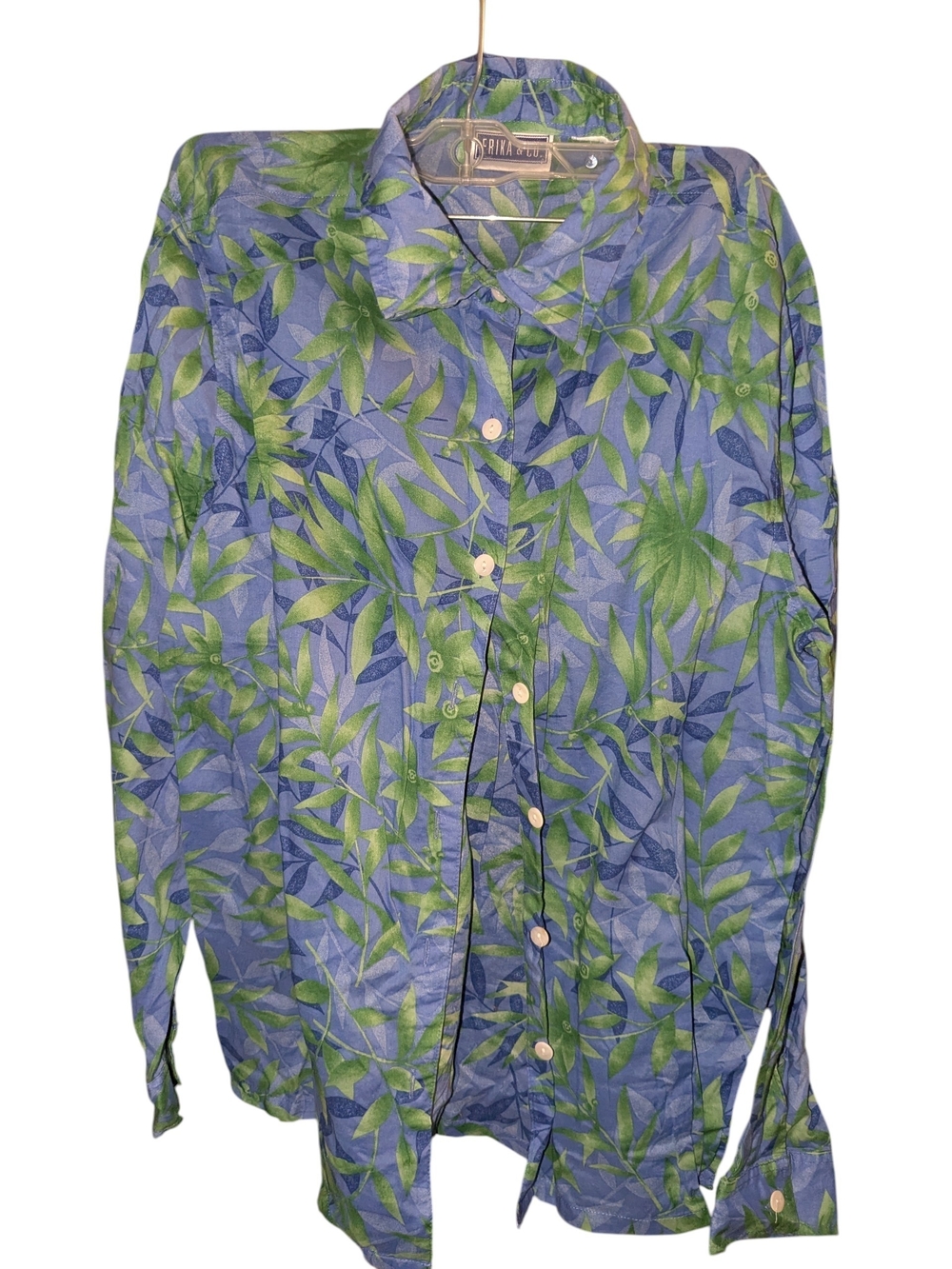Erika & Co Vintage Hawaiian Style Blouse No Size Label